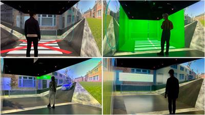 Immersive insights: evaluating augmented reality interfaces for pedestrians in a CAVE-based experiment